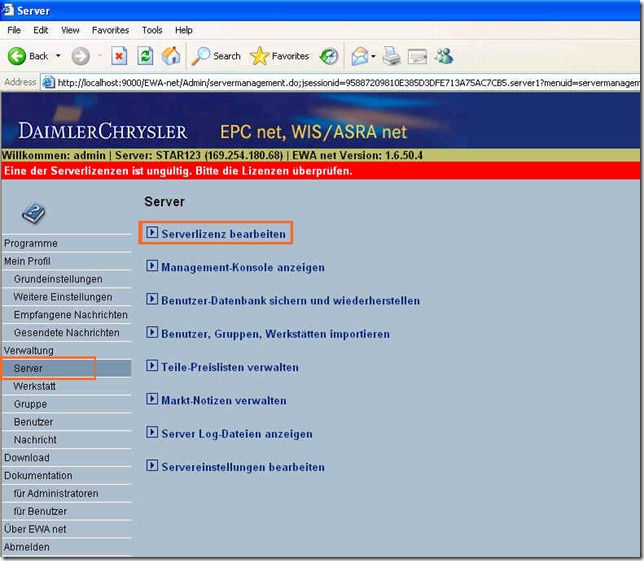 activate    SD Connect C4 diagnostic EPC and WIS