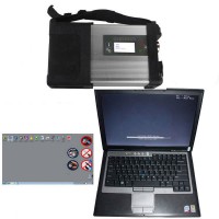 V3/ 2021 SD C5 Star Diagnosis Xentry Openshell XDOS Plus Second Hand DELL D630 Laptop with 4GB RAM