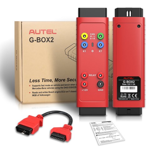 Original AUTEL G-BOX2 Tool for Benz All Keys Lost Work with Autel MaxiIM IM608