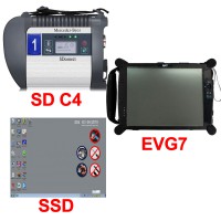 V12/2019 Xentry MB SD Connect Compact 4 DoIP Plus EVG7 DL46/HDD500GB/DDR2GB Diagnostic Controller Tablet